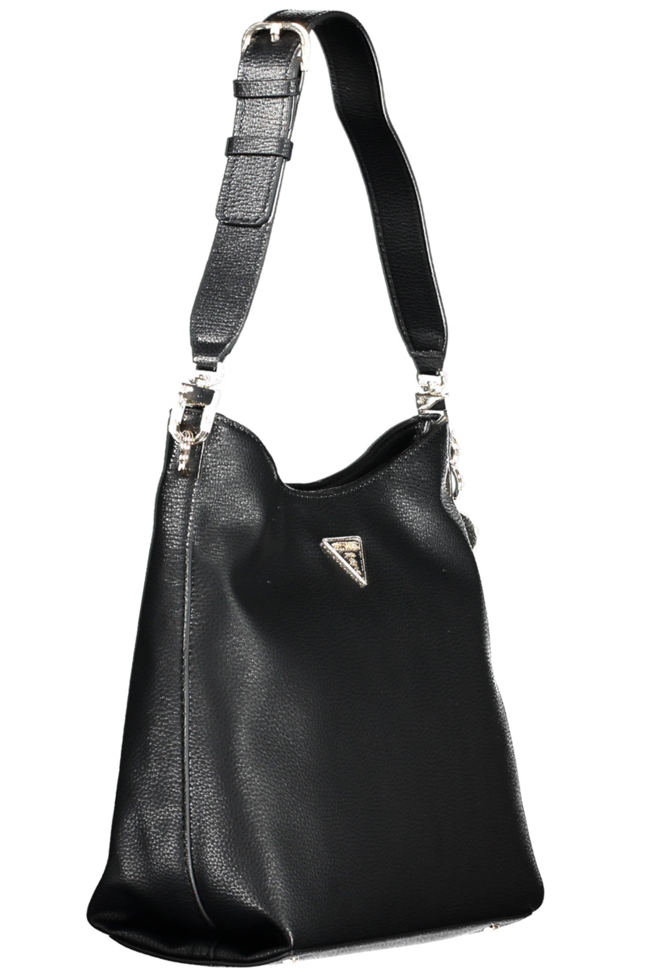 Guess Jeans Black Polyurethane Handbag - Fizigo