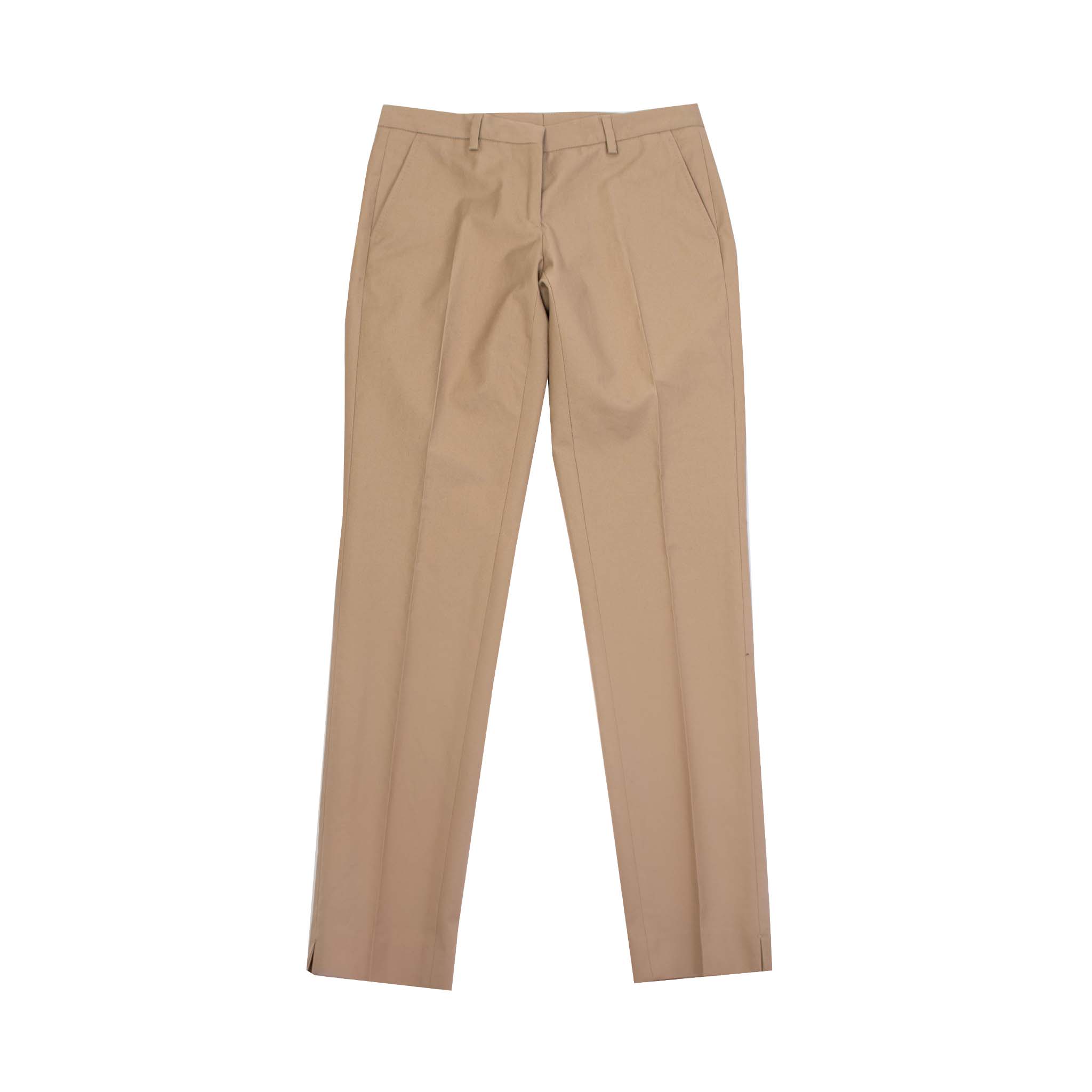 Lardini Beige Cotton Chino Trousers - Fizigo