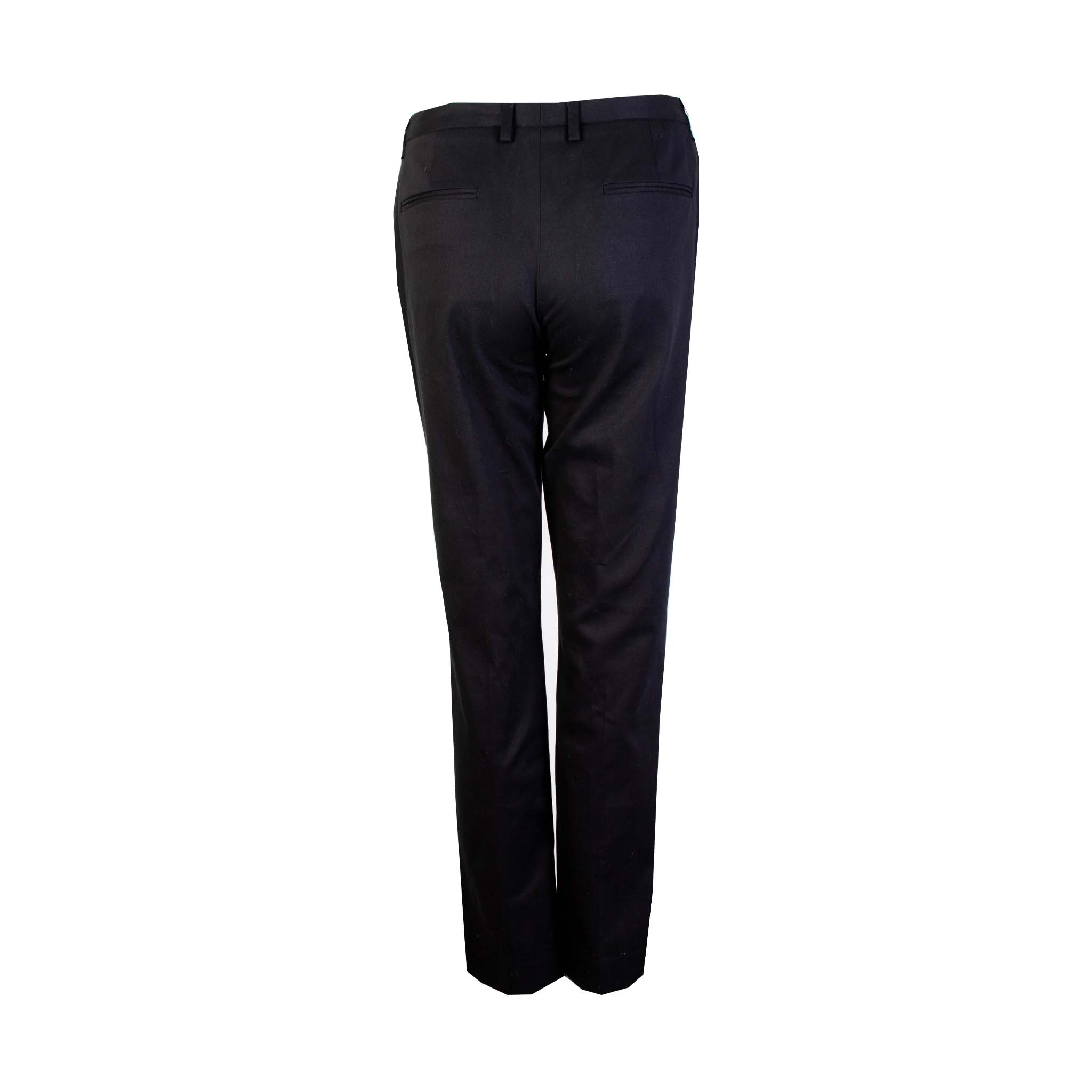 Lardini Black Cotton Chino Trousers - Fizigo