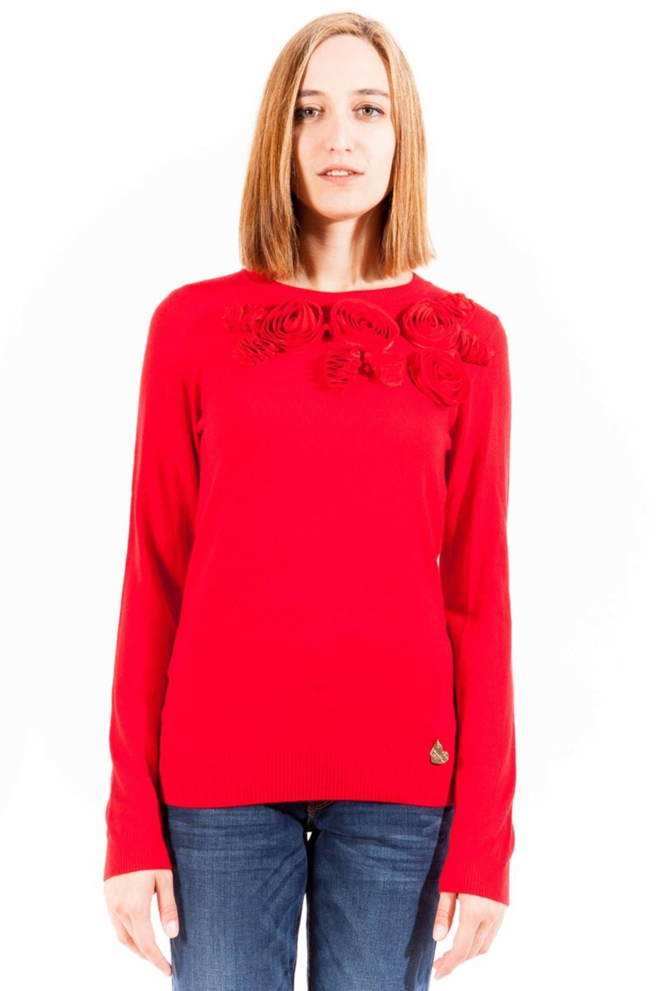 Love Moschino Red Sweater - Fizigo