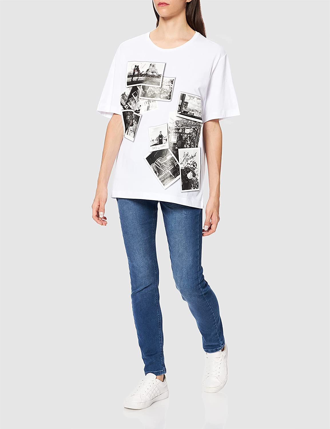 Love Moschino White Cotton Tops & T-Shirt - Fizigo