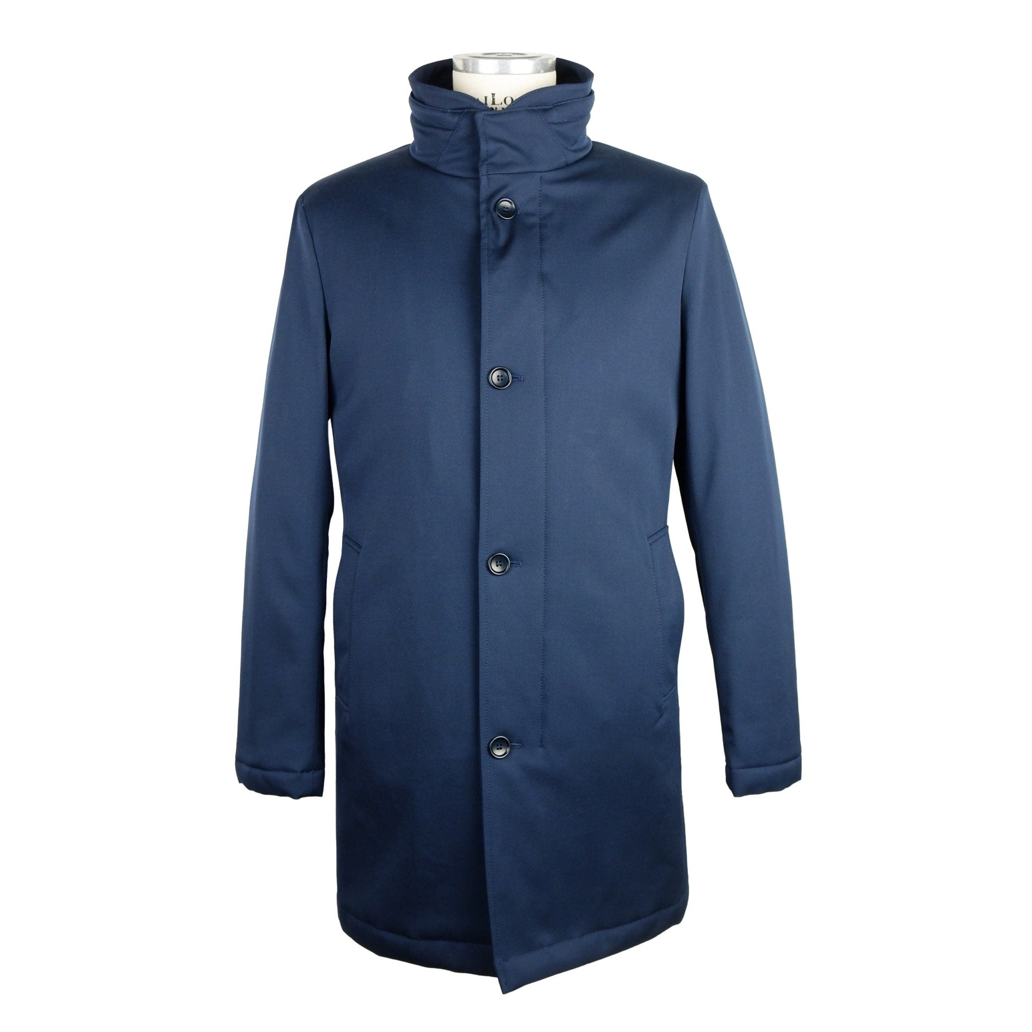 Made in Italy Blue Wool Jacket - Fizigo