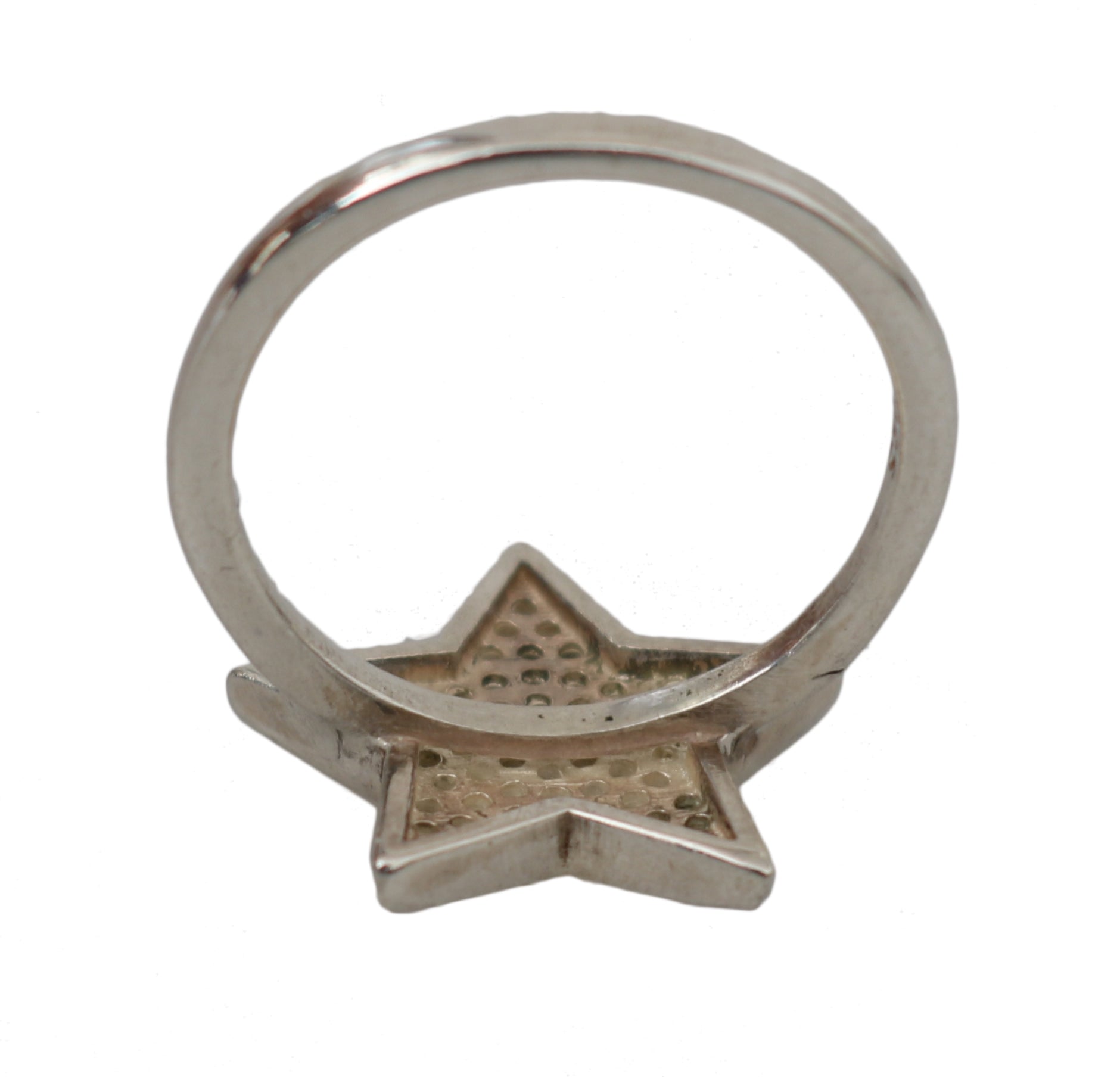 Nialaya Silver Womens Clear CZ Star 925 Ring - Fizigo