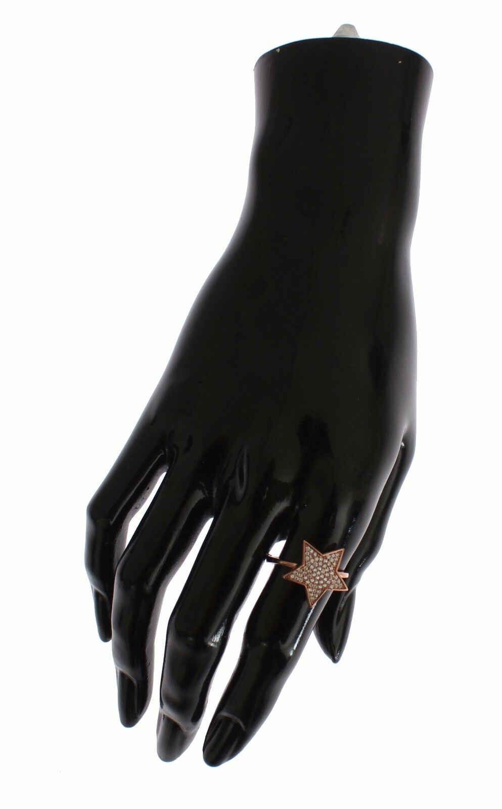 Nialaya Womens Clear CZ Star 925 Silver Ring - Fizigo