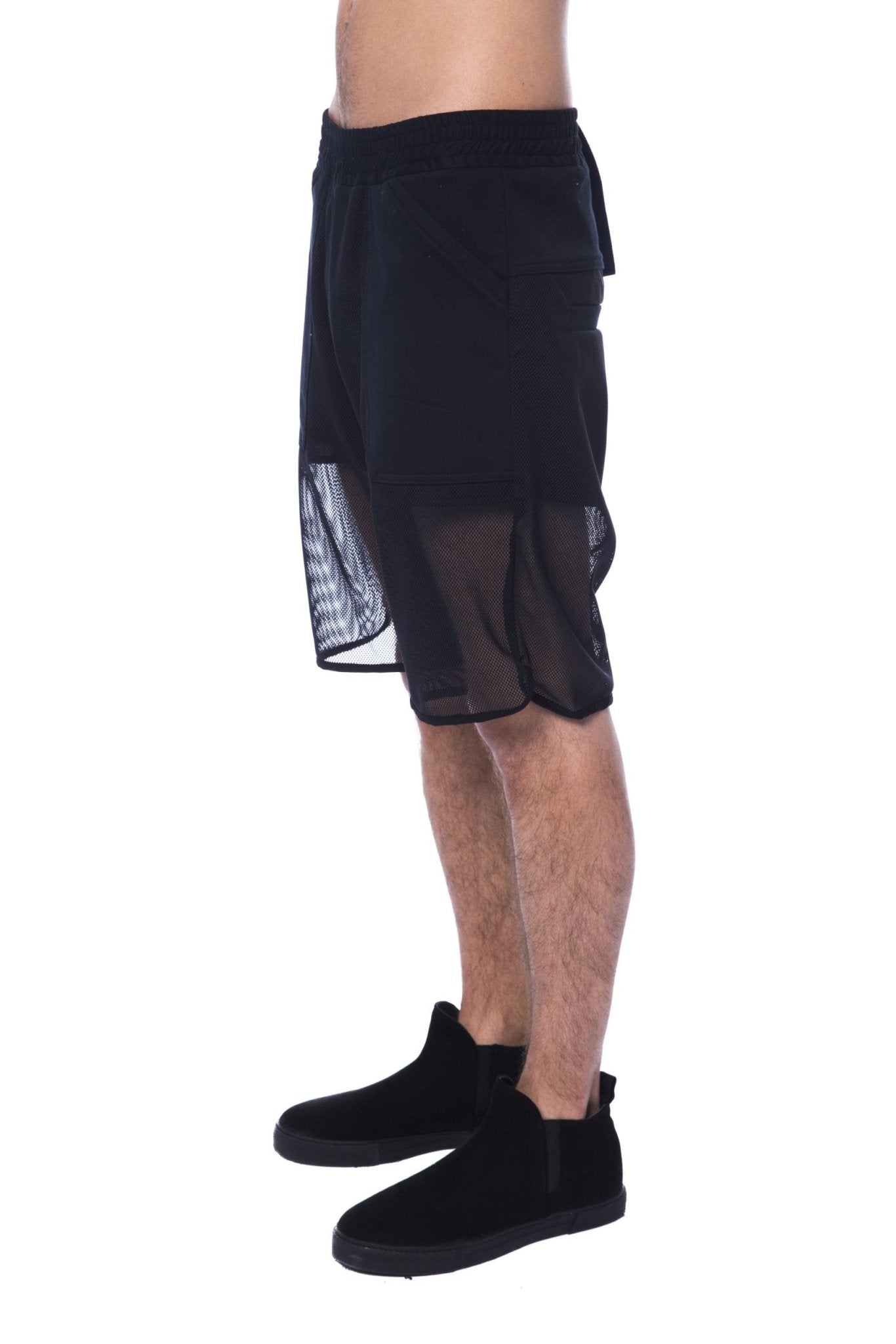 Nicolo Tonetto Black Polyester Short - Fizigo