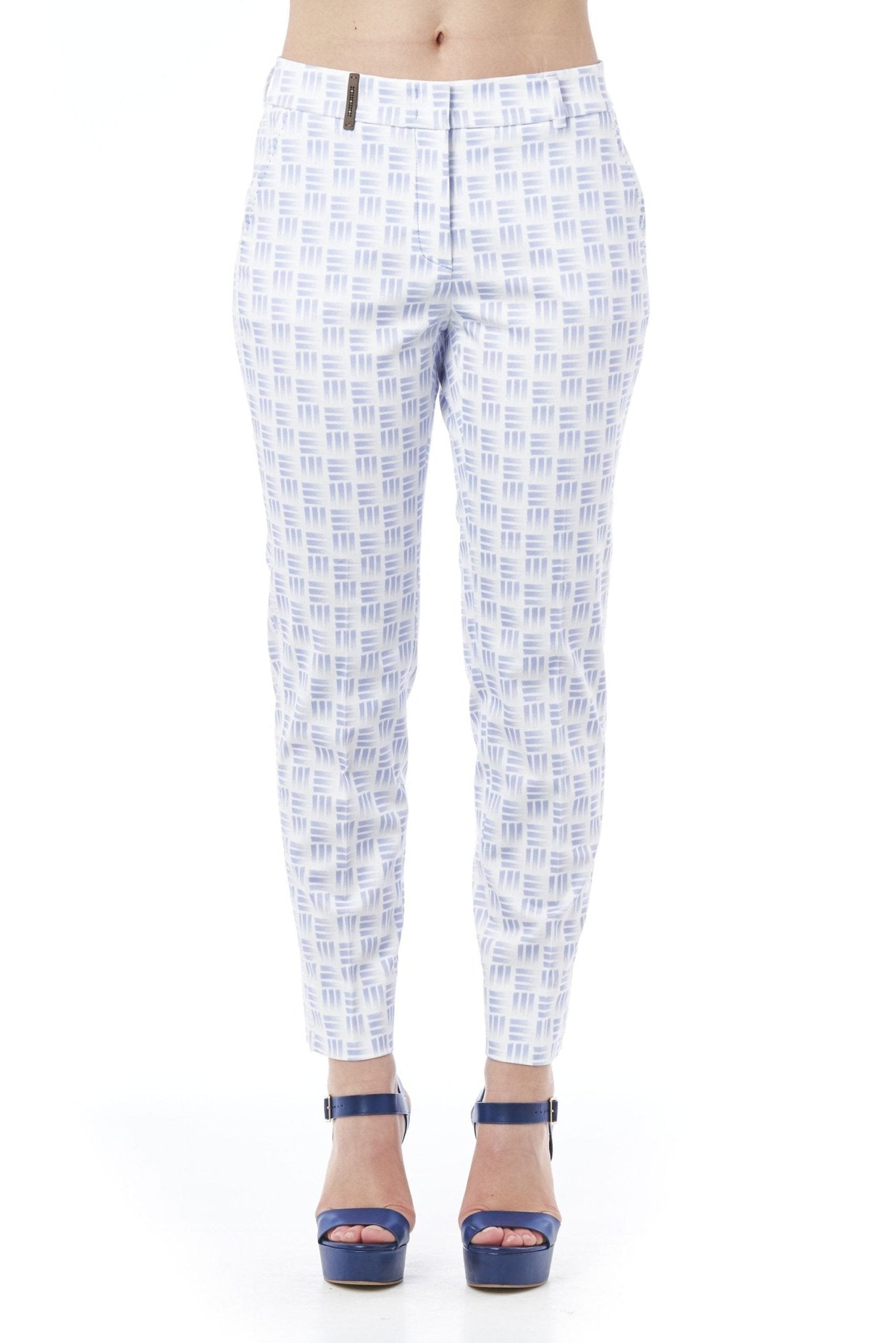 Peserico White Cotton Jeans & Pant - Fizigo