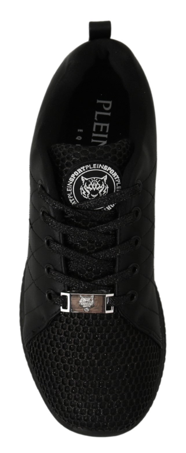 Philipp Plein Black Casual Running Sneakers Shoes - Fizigo