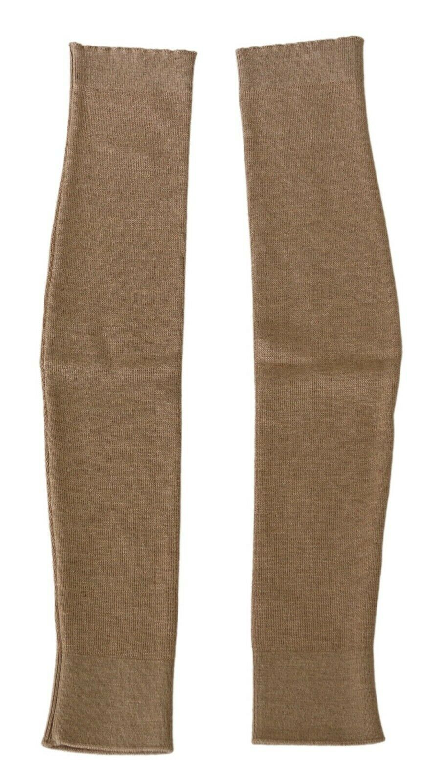 Scervino Street Beige Virgin Wool Arm Warmer - Fizigo