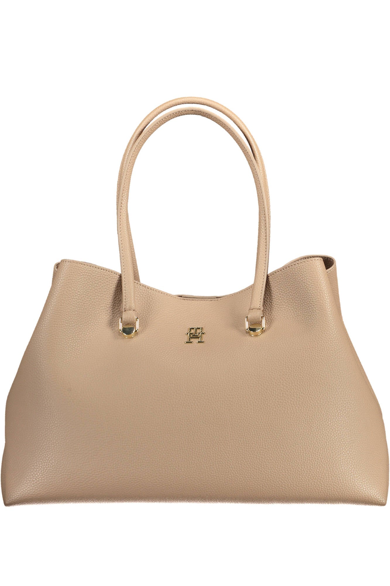 Tommy Hilfiger Beige Polyester Handbag - Fizigo