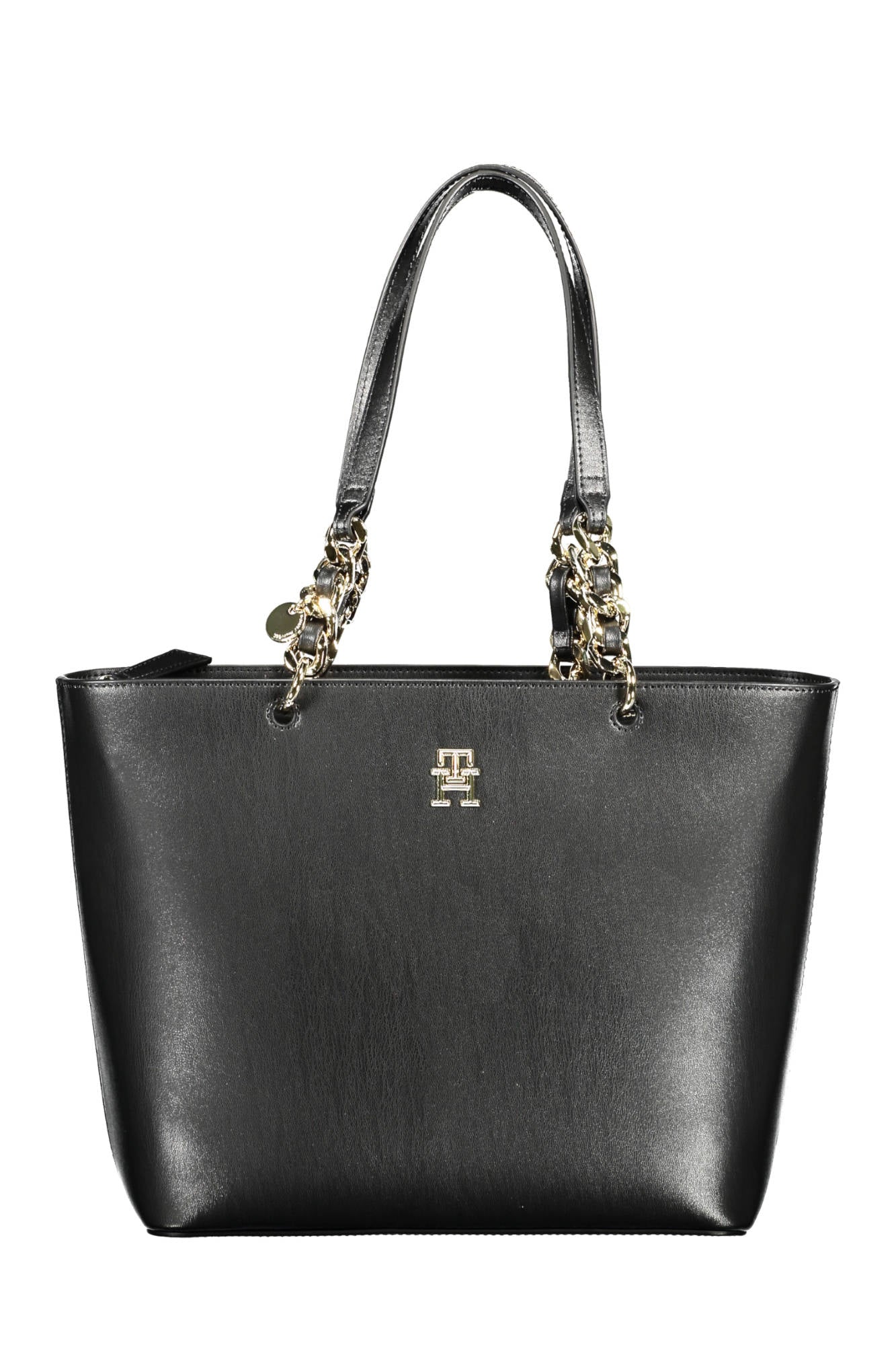 Tommy Hilfiger Black Polyurethane Handbag - Fizigo