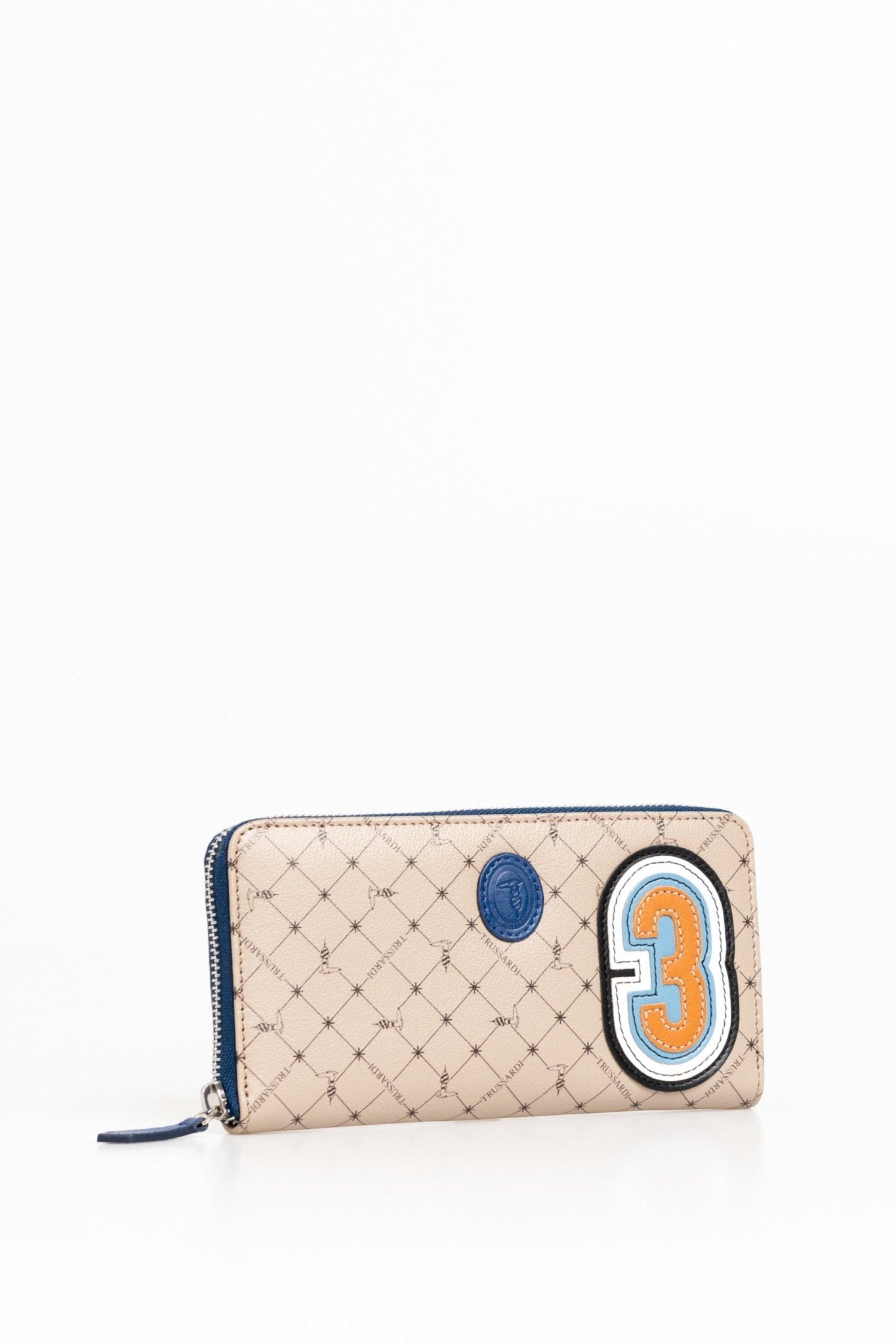 Trussardi Beige Leather Wallet - Fizigo