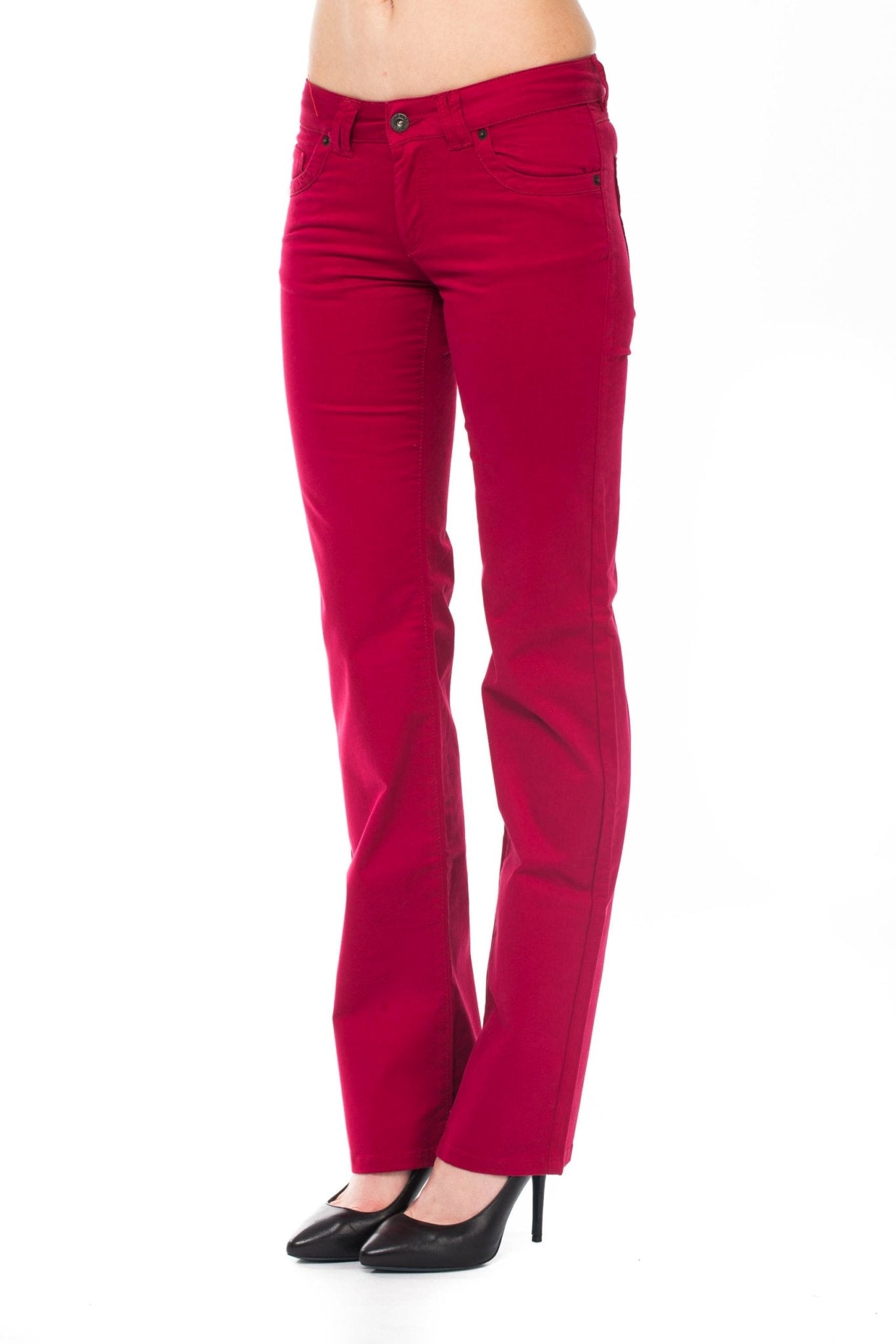 Ungaro Fever Red Cotton Jeans & Pant - Fizigo