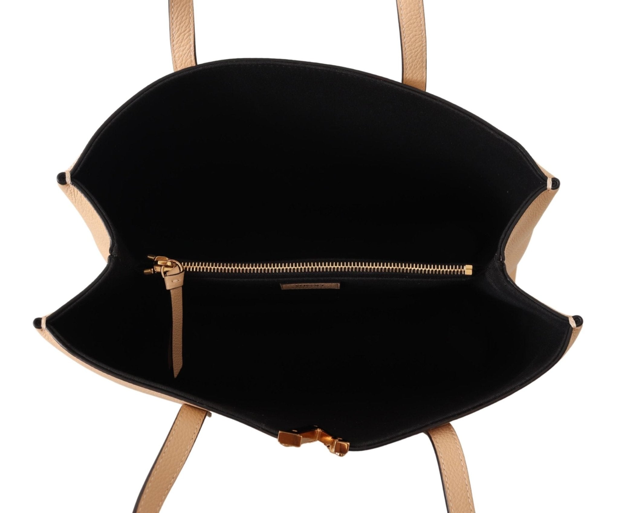 Versace Nude Calf Leather Tote Shoulder & Handbag - Fizigo