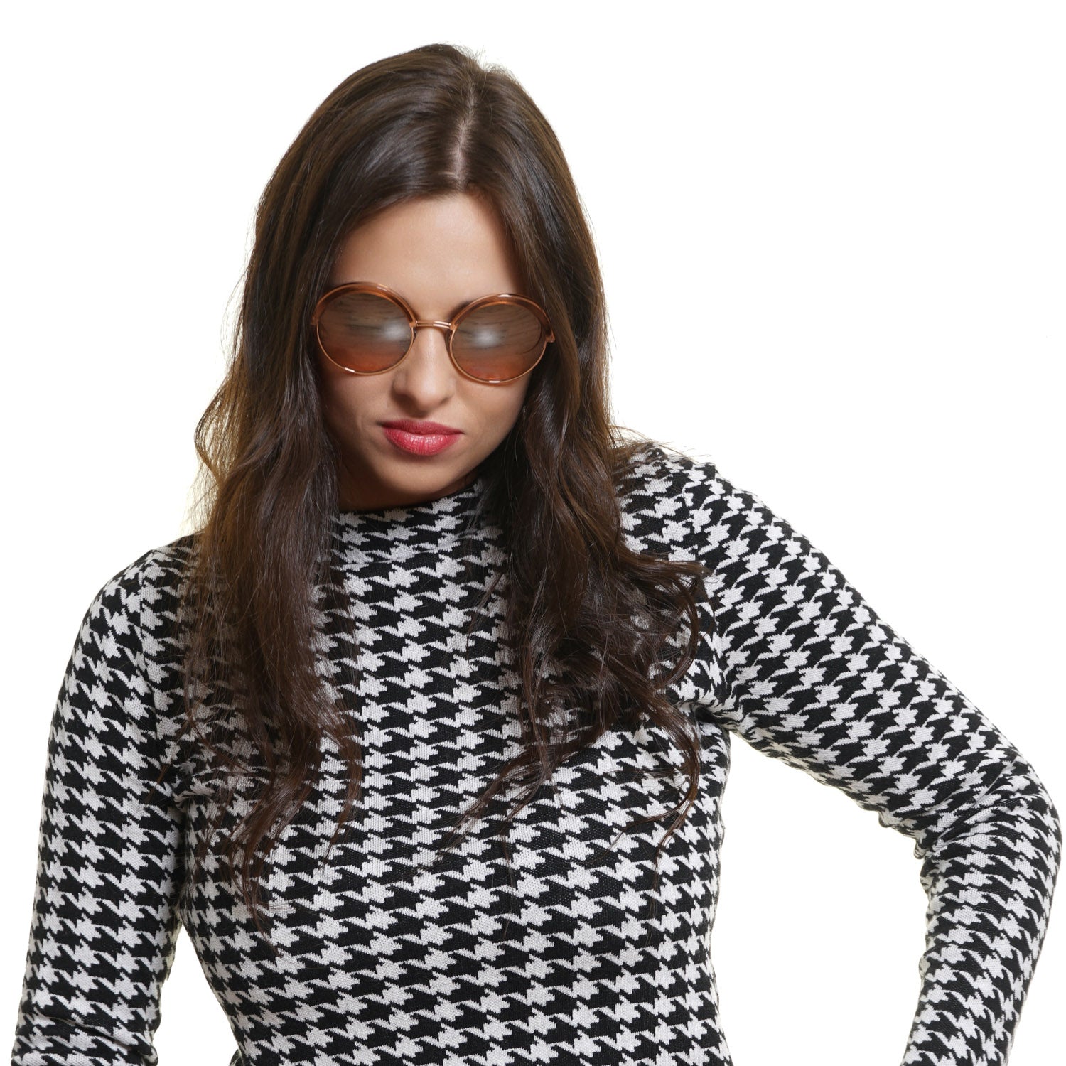 Web Rose Gold Sunglasses for Woman - Fizigo